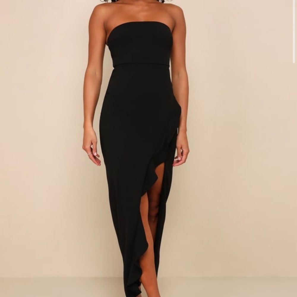 Black Strapless Dress